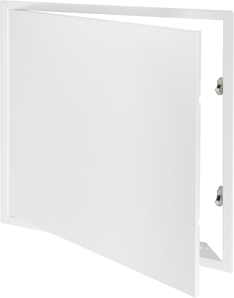Vent Systems 20'' x 20'' Inch White Metal Access Panel with Click Function - Easy Access Doors - Access Panel for Drywall, Wall, Electrical and Plumbing Service Door - Image 1